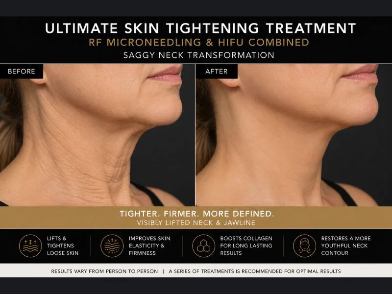 before and after Ultimate skin tightening treatment Hungerford