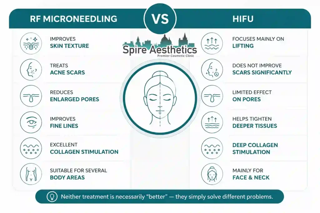 RF Microneedling vs HIFU: Which Treatment Gives Better Results Hungerford?